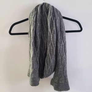 Grey Sparkly Knit Scarf